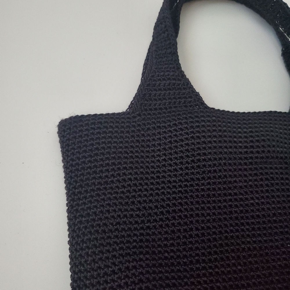 The Sak Black Crochet Mini Tote Bag - Picture 4 of 14
